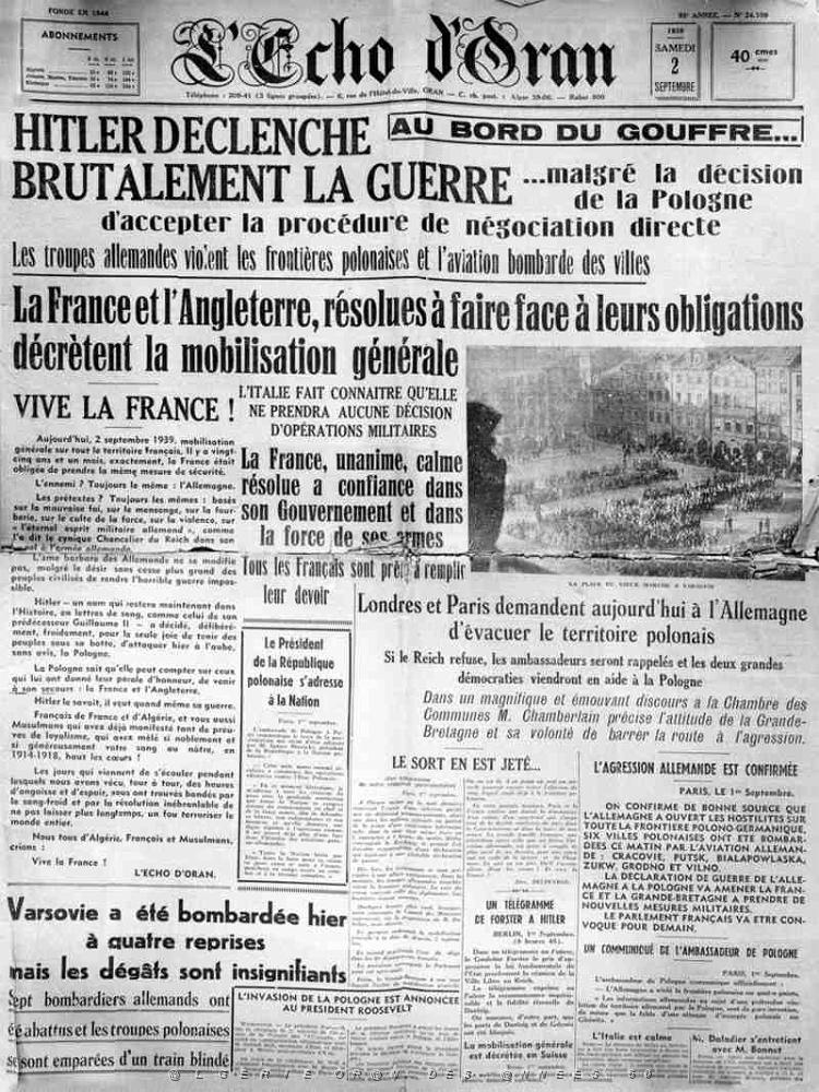 ECHO D ORAN DU 2 SEPTEMBRE 1939.JPG